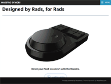 Tablet Screenshot of maestrodevices.com